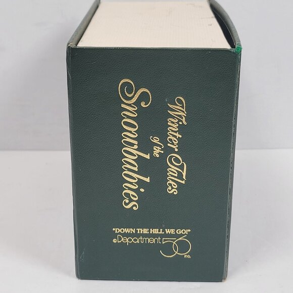 Department 56 Winter Tales Of The Snowbabies Figurine "Down The Hill We Go!" - Picture 3 of 10